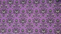 Haunted Mansion Wall Paper Purple Regular Scale - Halloween